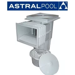   AstralPool 15l Szkimmer standard szájnyilással betonos medencéhez négyzet alakú tetővel
