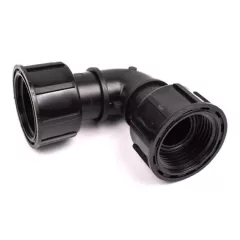 Hollanderes könyök 1" BB PXT fekete