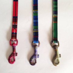 Textil póráz skótkockás