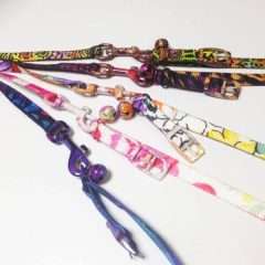 Textil póráz és nyakörv szett kutyának és macskának