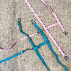 Velúr póráz és hám szett