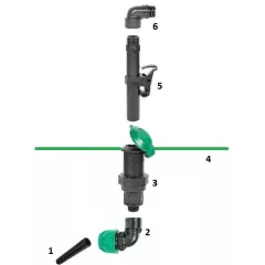 POLIEXT Vízkonnektor - kulcs női 1"
