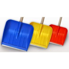   Hólapát műanyag színes 38 cm alumínium élvédővel, nyéllel