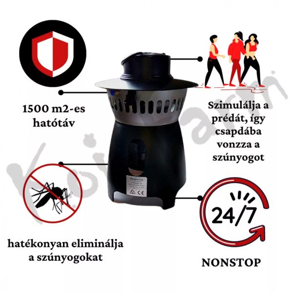 Amplecta MT-100 Szúnyogcsapda 1500m2 gyűjtőkosárral