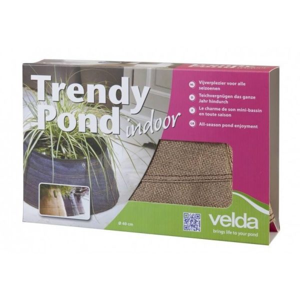 Mini tavacska Trendy Pond beltéri juta 40 cm Velda