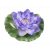 Dekor lótuszvirág és levél 17 cm lila Velda
