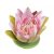 Dekor lótuszvirág 13 cm rózsaszín Velda
