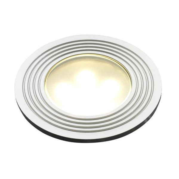 Kerti talajlámpa, Doba R2, ezüst, fehér LED lámpával, 45 x 75 mm, LightPro