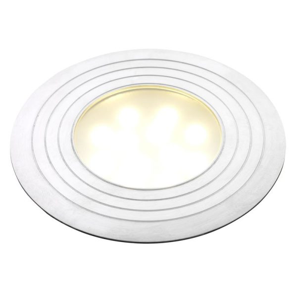 Kerti talajlámpa, Mika R1, ezüst, fehér LED lámpával, 45 x 105 mm, LightPro