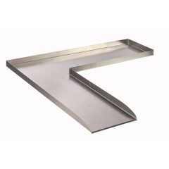   Wolga vízeséselem Balos rozsdamentes acél 90° 98x98x4 cm, Ubbink