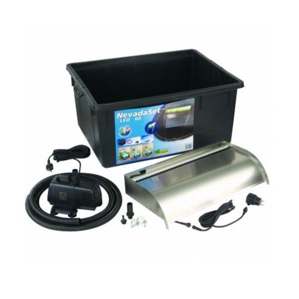 Nevada LED vízeséselem 60 cm szett + pumpa Xtra 3900 + Quadro I + kiegészítők