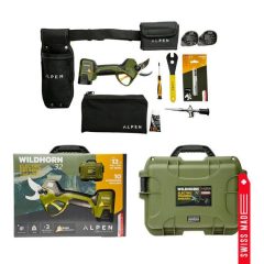   Alpen Wildhorn 32 Elektromos metszőolló 3 akkumulátorral, kofferben