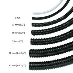 Tömlő, tavi fekete spirál 3/4" (19mm) Ubbink