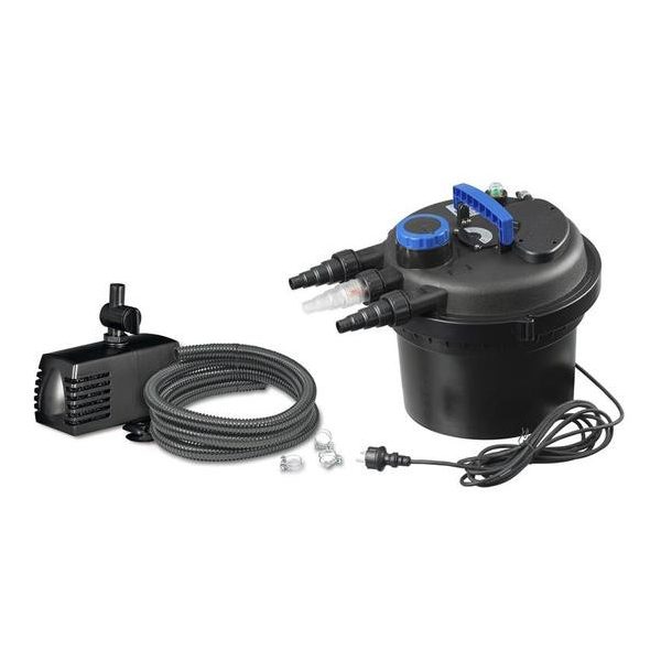 Szűrő szett BioPressure II 6000 Plus (szűrő+9 W UVC, + 2300 l/h pumpa) Új típus