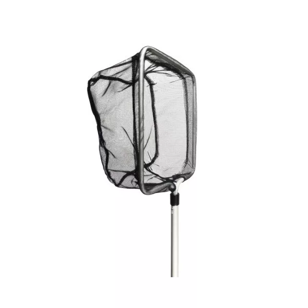 Merítő háló 38 x 26 cm négyszögletes, teleszkópos nyéllel