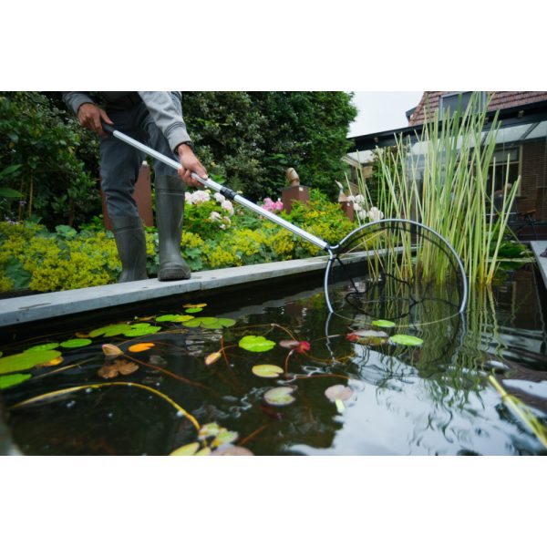 Merítő háló 40 cm kör alakú teleszkópos nyéllel