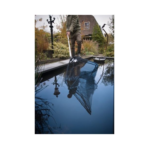 Merítő háló 58 x 40 x 40 cm háromszög alakú teleszkópos nyéllel