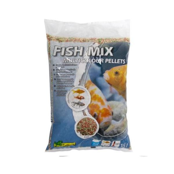 Fish Mix - Haltáp Multicolor Pellet 4 mm, 15 l