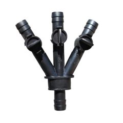 Csobogókhoz 3 utas elosztó, állítható, 19mm