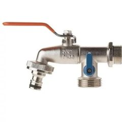   Kerti csap 3/4" M tömlőcsatlakozással és 1"-os kimenettel