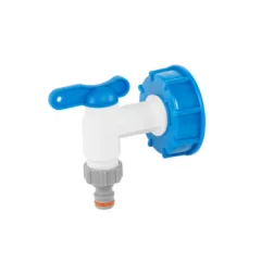   IBC készlet - kék anya - S60x6 csappal - 3/4" 3/4" kimenettel