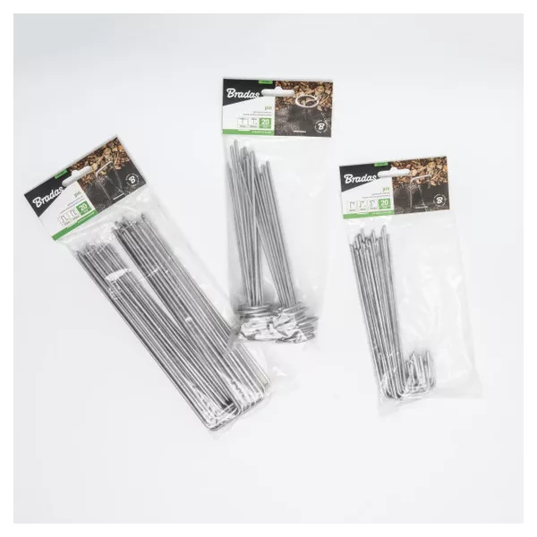 Leszúró tüske, agroszövethez/vakondhálóhoz, műfűhöz FÉM "U" alak 3cm/15cm