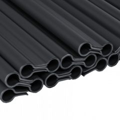   Bradas kerítéstakaró szalaghoz Rögzítő kapcsok szürke, 19 cm