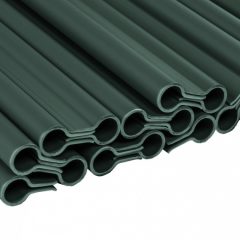   Bradas kerítéstakaró szalaghoz Rögzítő kapcsok, zöld szín 19 cm