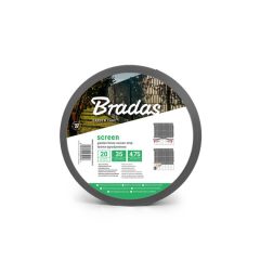   Bradas Kerítéstakaró szalag 4,75cm x 35m, 450g/m2, + klipsz 20db, szürke TOB45047535GYL