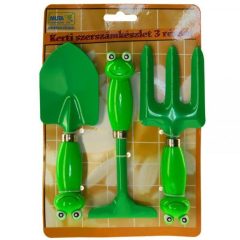 Kerti gyerek szerszámkészlet 3 részes (békás)