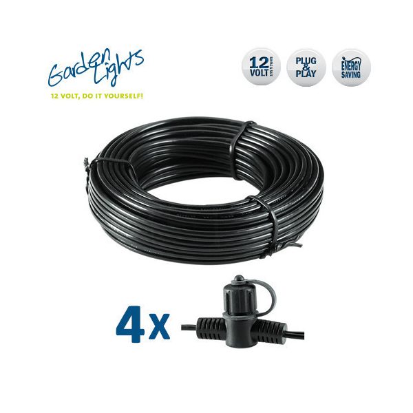 Garden Lights SPT-1W hosszabbító kábel, 2m 