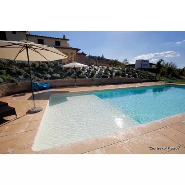 ELBE Supra Fehér szürke medence fólia 2 mm 200 cm széles szöveterősített akril bevonattal méretre vágott ár/ m2