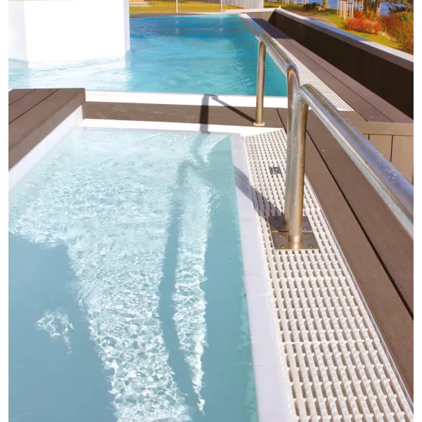 ELBE Supra Fehér szürke medence fólia 2 mm 200 cm széles szöveterősített akril bevonattal méretre vágott ár/ m2