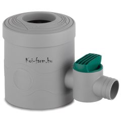 szürke ereszcsatornaszűrő csappal