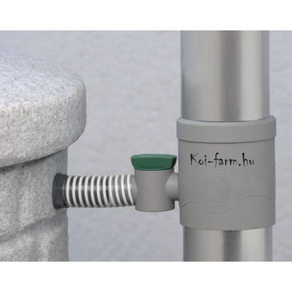 szürke ereszcsatornaszűrő csappal