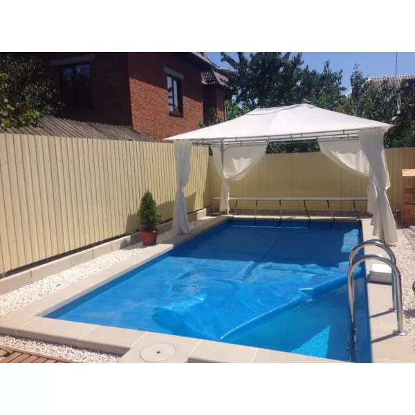 ELBE Supra Adria kék szürke medence fólia 2 mm 200 cm széles szöveterősített akril bevonattal méretre vágott ár/ m2