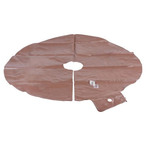 Öntözőzsák 75 L kerek, PVC, barna