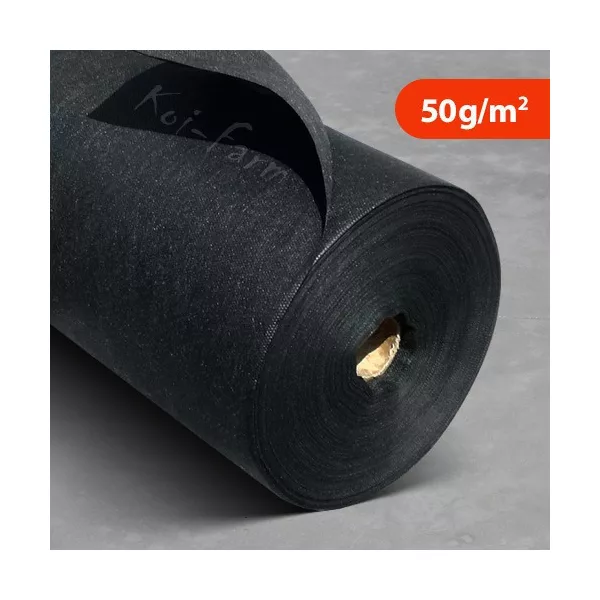 Geotextília fekete színű 50 g/m2 1,6 x 100 m