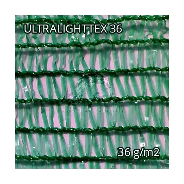 Árnyékoló háló, belátásgátló ULTRALIGHTTEX36 3 m x 10 m zöld