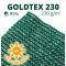 Árnyékoló háló, belátásgátló GOLDTEX230 1,2 m x 50 m zöld