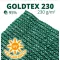 Árnyékoló háló, belátásgátló GOLDTEX230 1,5 m x 50 m zöld