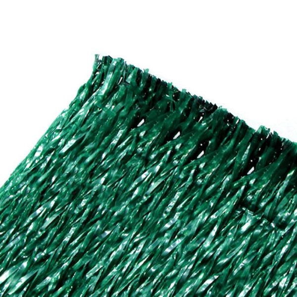 Árnyékoló háló, belátásgátló SUPERTEX260 1,5 m x 10 m duplánszőtt kétszínű sötétszürke és zöld