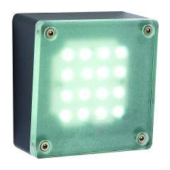   Kerti világítás, Halo, antracit, fehér LED lámpával, 100 x 100 mm, Techmar - Utolsó darabok