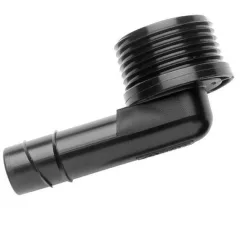   HU szórófejbekötő könyök HSBE 16mm x 3/4" fekete, 50db-cs.