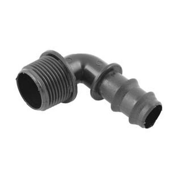 Könyök 20mm x 3/4" bordás
