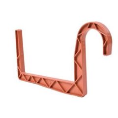 Balkonláda tartó műa. 12 cm terracotta, kerek kampóval