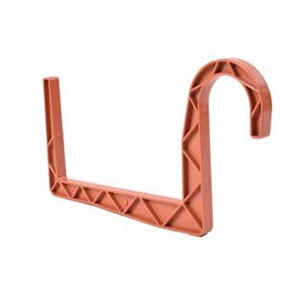Balkonláda tartó műa. 15 cm terracotta, kerek kampóval
