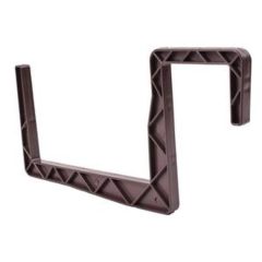 Balkonláda tartó műa. 15 cm barna, szögletes kampóval