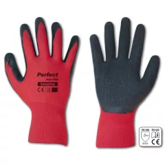 Kesztyű RWPGRD8 PERFECT GRIP RED latex 8" 24db/kart.
