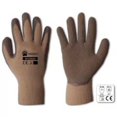 Téli kesztyű GRIZZLY 10" barna (24 pár/kart.) RWG10